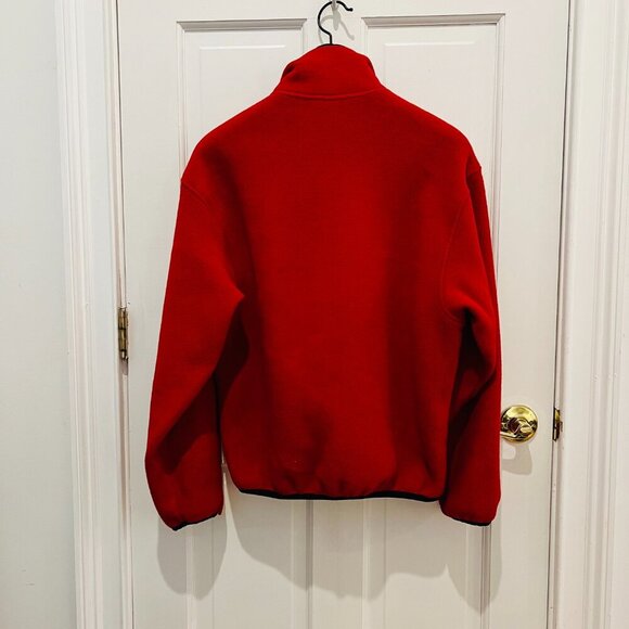 Woolrich Polartec Vintage Fleece Sweater Size Medium Red Made In USA - Picture 9 of 16